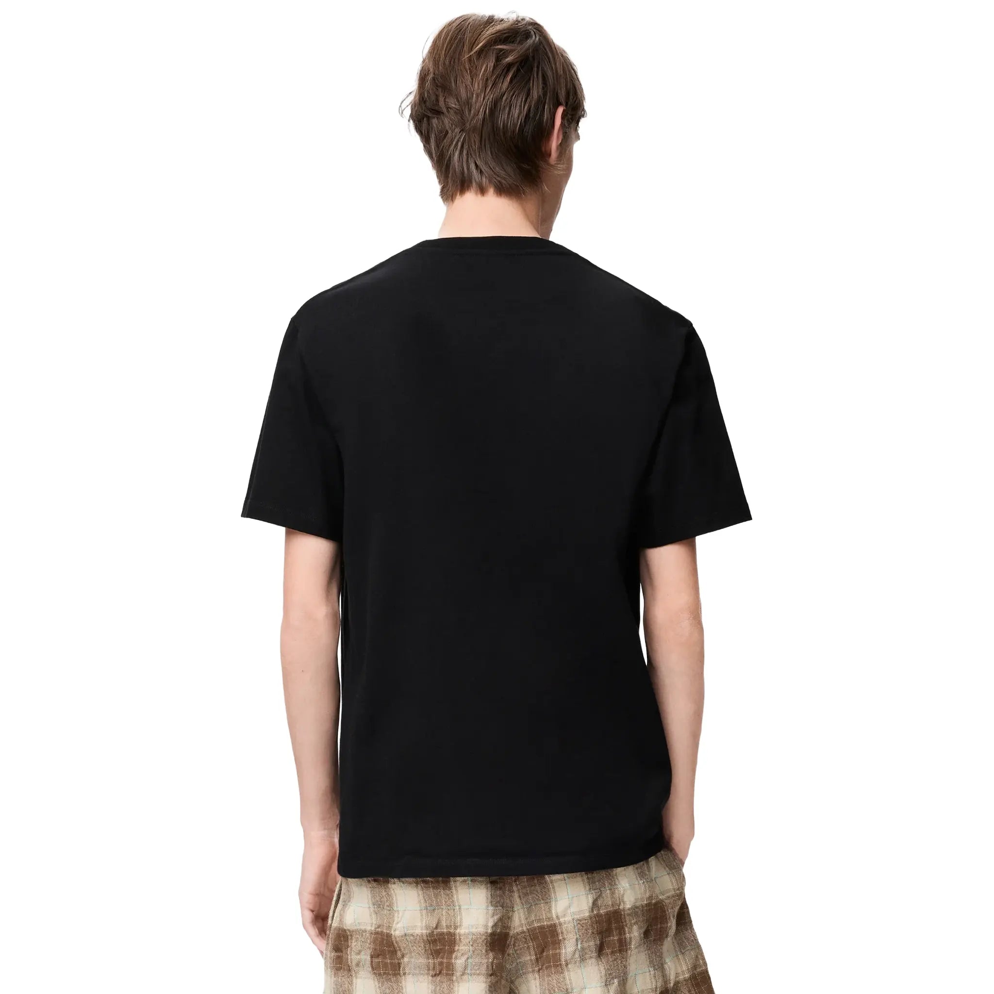 Back View of Loewe Relaxed Fit Cotton Black T-Shirt H526Y22XDE-1100